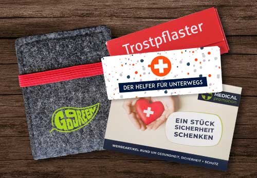 Entdecken Sie Pflaster + Co. als werbestarke Werbegeschenke