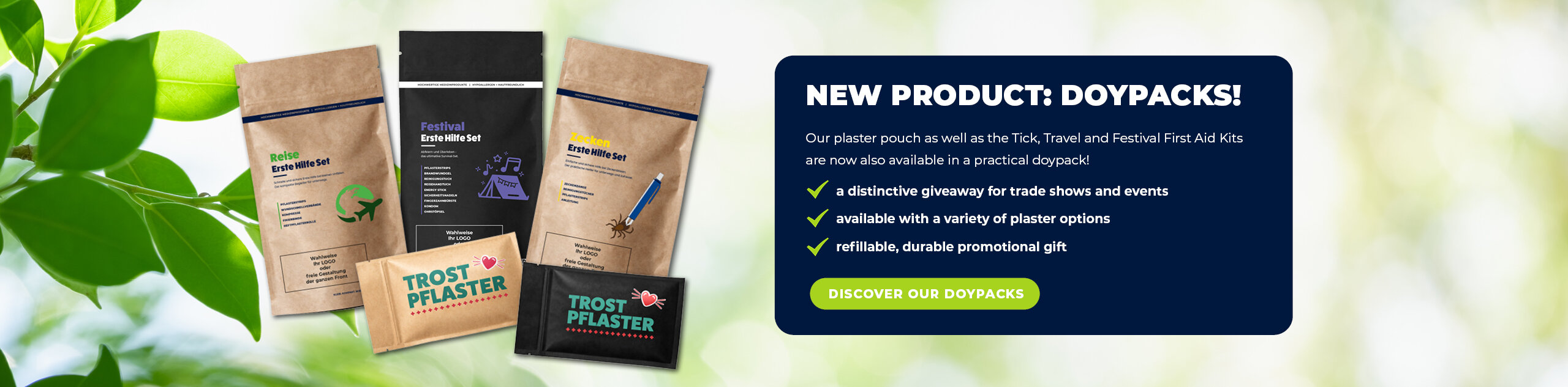 New Product: First Aid Doypacks