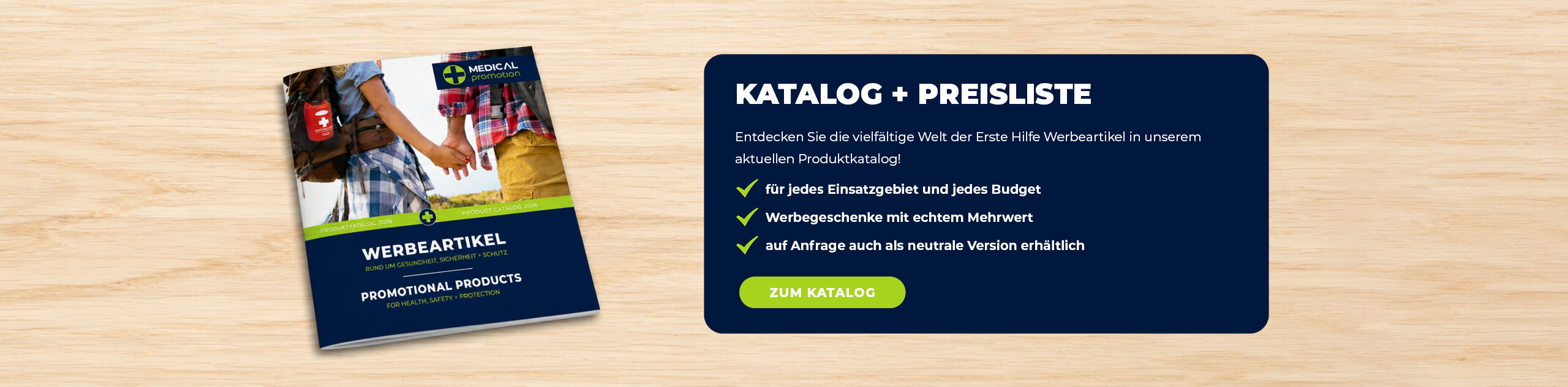 Aktueller Produktkatalog und Preisliste von MEDICAL promotion