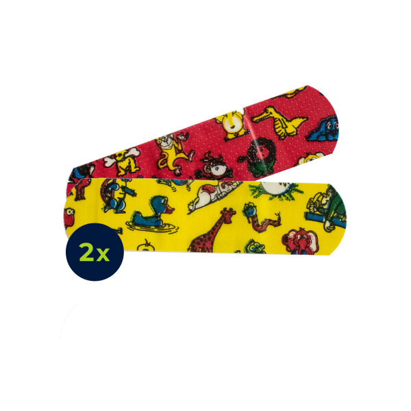 2 wasserabweisende ACTIOMEDIC&reg; KIDS Pflasterstrips